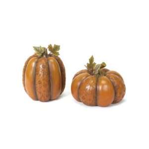 Pack of 4 Fall Harvest Autumn & Thanksgiving Table Top Pumpkins 7   9 
