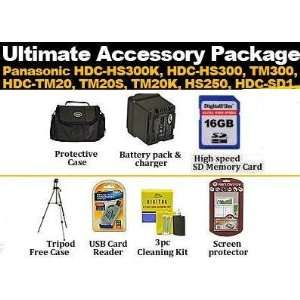  Ultimate 16GB Accessory Kit For PANSONIC HDC HS20 HDC 