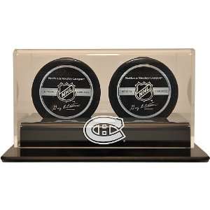  Caseworks Montreal Canadiens 2 Puck Display Case: Sports 