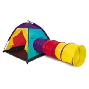   2pc Adventure Play Tent Kids Dome & Children Tunnel Tube: Toys & Games