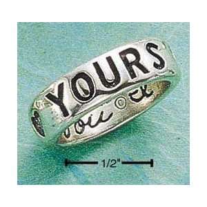  STERLING SILVER FOREVER YOURS WITH I LOVE YOU INSIDE 