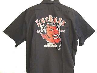 Lucky 13 Red Devil Shirt Grease Gas Glory Workshirt  