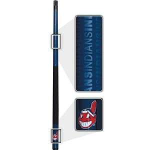MLB Cleveland Indians Team Logo Pool Cue Stick:  Sports 