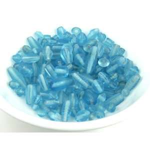  Glass Bead Mix   Aqua color beads   100 gram mix Arts 
