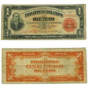  Philippines 1929 1 Peso, Pick 73c 