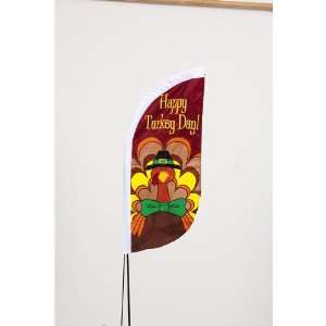  Feather Banner Package   Happy Turkey Day  Patio, Lawn 