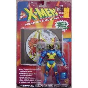 Men Phoenix Saga Wolverine action figure w/Interactive CD Rom Comic 