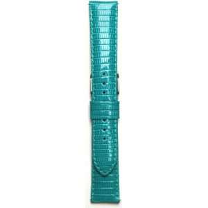   Turquoise Lizard Watch Strap   Fits Michele Watches: Everything Else