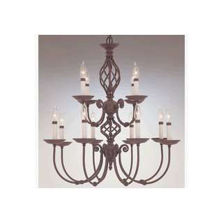 Designers Fountain 5612 PB Woodbridge Chandelier Polished Brass 29 1/2 