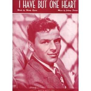  I Have But One Heart Vintage 1948 Sheet Music recorded by 