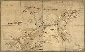 1776 Map of the Delaware River and Chesapeake Bay  