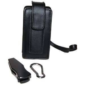  AT&T Premium Vertical Black Leather Case Cell Phones 