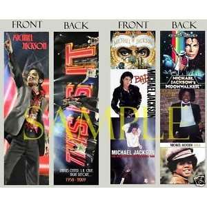  2 Set   Michael Jackson Bookmarks This Is It Laminated 