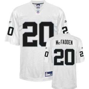 Darren McFadden #20 Oakland Raiders Replica NFL Jersey White Size 52 