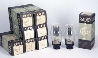 NOS (New Old Stock) CIFTE 1883 vintage electron tubes made in FRANCE 