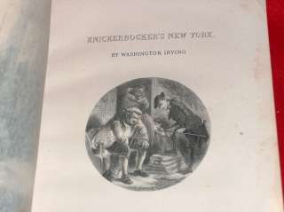 1888 A History of New York,by Diedrich Knickerbocker  