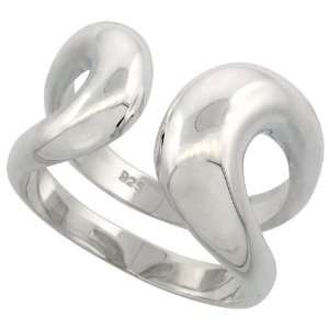 Sterling Silver Flawless Quality Double Wire Ring, 5/8 (16mm) wide 
