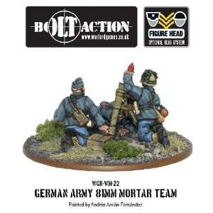  Bolt Action 28mm German Army 81mm Mortar: Toys & Games