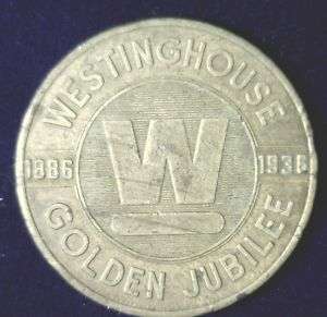 1936 Westinghouse Golden Jubilee Token B  