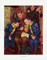 Norman Rockwell BSA Boy Scout Print THE RIGHT WAY 1955  