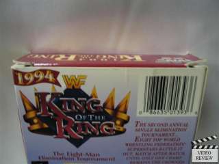 WWF King of the Ring 1994 VHS Bret Hart vs. Diesel 086635013936  
