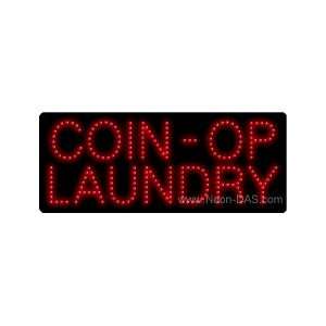  Coin Op Laundry Outdoor LED Sign 13 x 32: Sports 