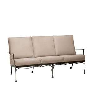  Juno Cushioned Sofa   Wrought Iron Patio Furniture: Patio 