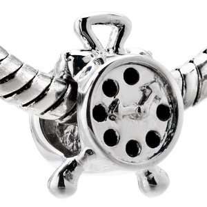   Silver Alarm Clock Bead For Pandora Charms Bracelets Pugster Jewelry