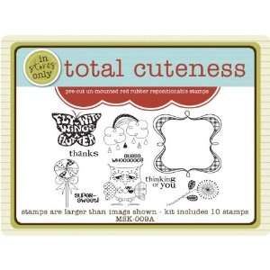  Unmounted Red Rubber Stamps Total Cuteness 10 stamps
