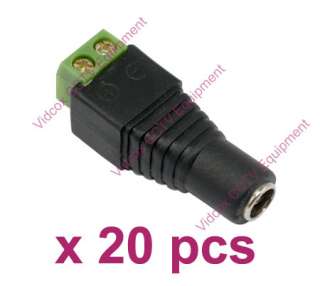 20X 5.5x2.1mm DC Female Power Connector Jack for CCTV Security Camera 