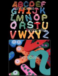 Cute Set 26 Letters Alphabet Wooden Fridge Magnets Big  