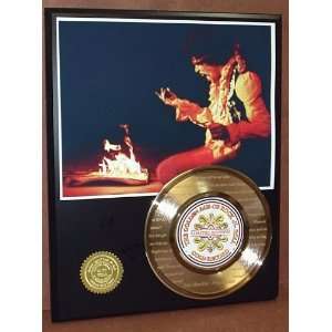  Jimi Hendrix Purple Haze 24kt Gold 45 Record LTD Edition 