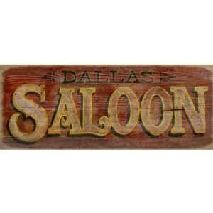  Saloon Wood Sign Large 