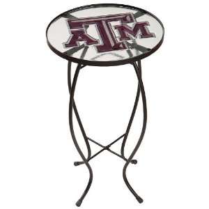  Texas A&M Glass Table: Patio, Lawn & Garden