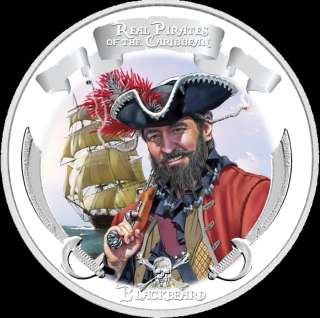 2011 Real Pirates of the Caribbean 4 Coin 1 oz Proof Set New Zealand 