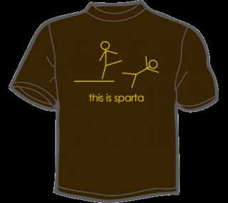 THIS IS SPARTA T Shirt MENS funny vintage 300 movie  