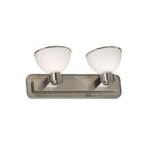  Novello Wall Sconce 2 Light Brushed Steel: Home 