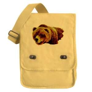   Messenger Field Bag Yellow Bear   Male Grizzly Bear: Everything Else