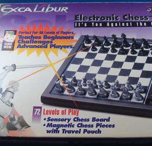 Electronic Chess Board set (SABRE 2 edition) by Excalibur. Fully 