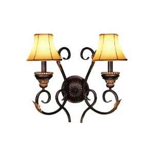 Woodbridge Lighting 42014 BOR 2 Light Harrington Wall Sconce, Bordeaux