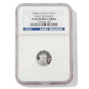 2008 W $10 Platinum American Eagles PF69UC Early Release:  