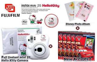 Fuji Instant mini 25 Hello Kitty Camera & Disney Cars 2 mini films 