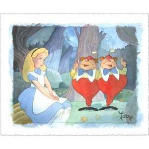   : Contrarywise   Disney Fine Art Giclee by Toby Bluth: Home & Kitchen
