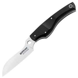  Peeling Knife, 3.00 in., Black Canvas Micarta Handle 