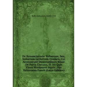   Aut Vulneratus Fuerit (Latin Edition) Bohn Johannes 1640 1718 Books