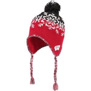   Wisconsin Badgers Womens adidas Snowflake Knit Hat