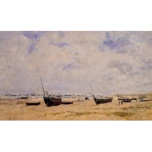   name Berck the Beach at Low Tide, By Boudin Eugène 