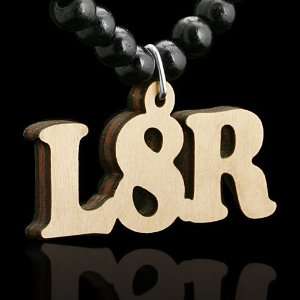  Wooden L8R Text Messaging Abbreviation Necklace Jewelry