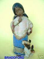 LLADRO 2165 Little Mexican Girl with Dog ** PERFECT *  