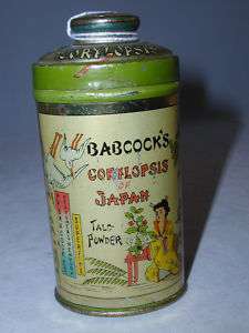 BABCOCKS CORYLOPSIS TALC TALCUM POWDER TIN S 2310  